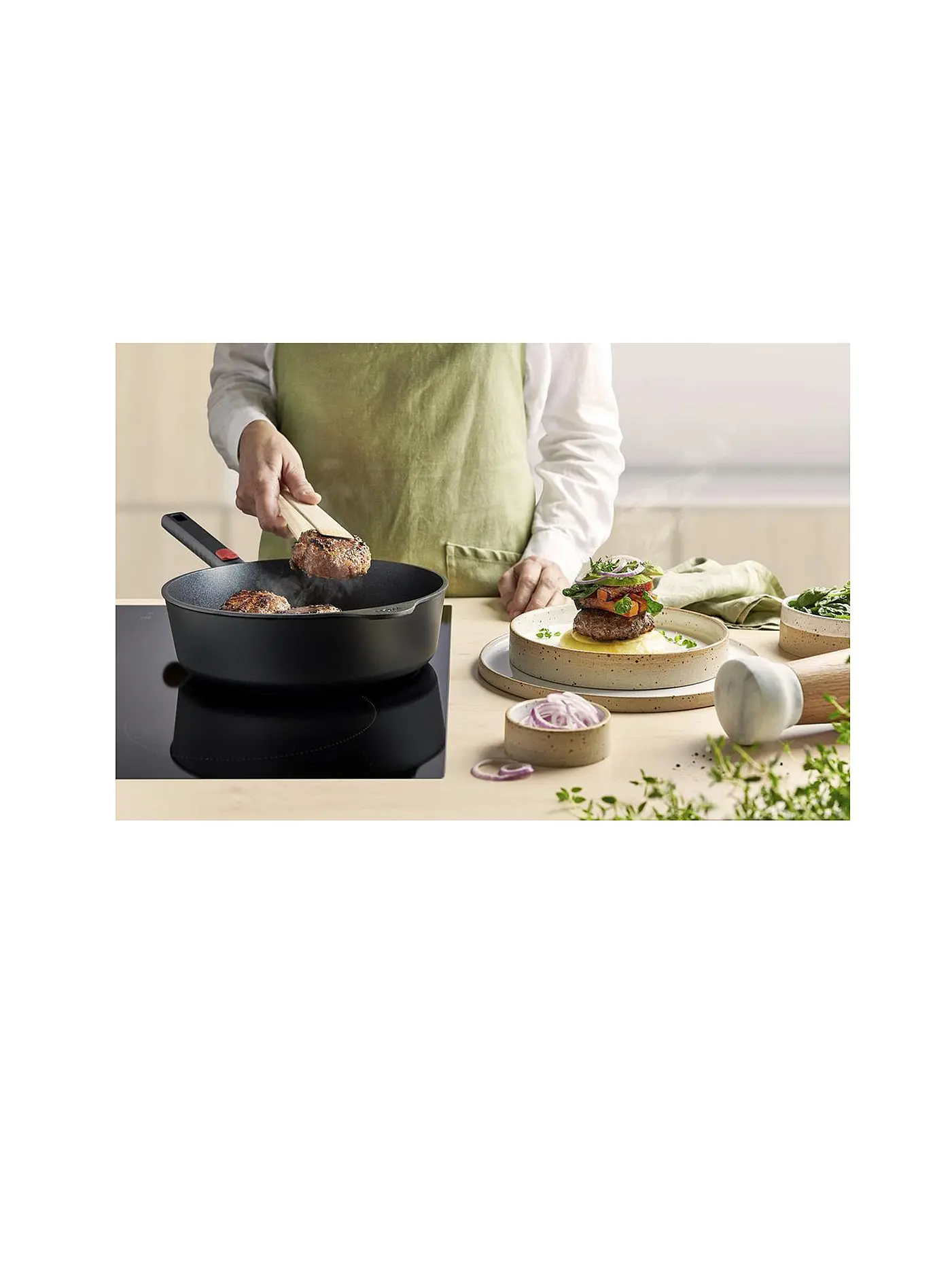 WOLL | Pfanne Hochrand 28cm 7cm hoch ECO-LOGIC Antihaft | 